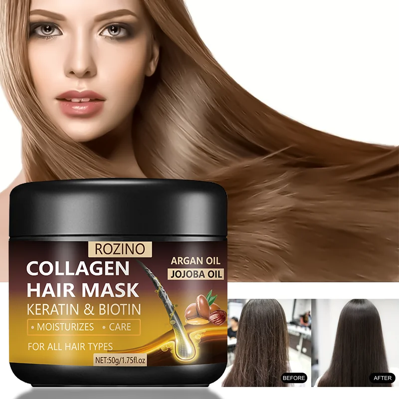 Collagen Hair Mask: A Hair Mask For Dry And Damaged Hair, Containing Collagen, Biotin - To Help Improve Hair Quality And Hair, R