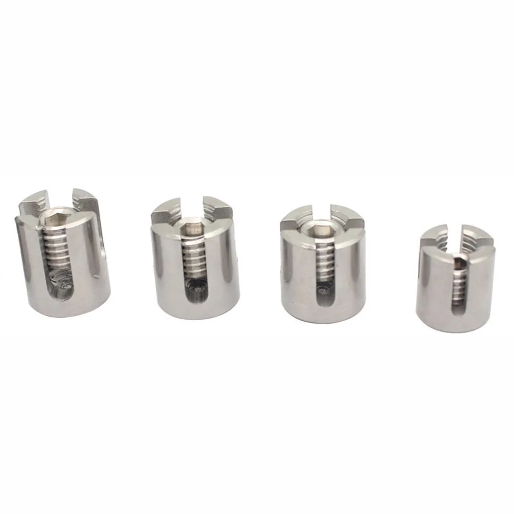 4Pcs M8/M10/M12/M16 90 Degree Angles Marine Grade Stainless Steel 316 WireTrellis Systems Green Wall Cross Clip Rope Clamp