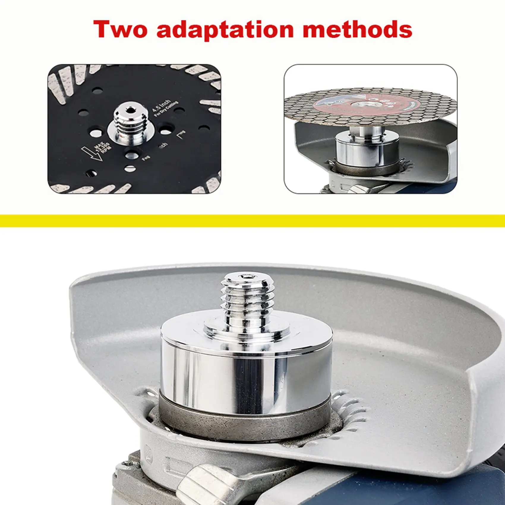 IALJ-2X Adapter For X LOCK To M14 Thread Apply To Cut Blade Disc Diamond Core Drill Bit XLOCK Adapter Universal Adapter