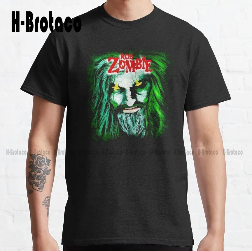 Rob Zombie Band Top And Musical Classic T-Shirt Skeleton Shirt Custom Aldult Teen Unisex Digital Printing Tee Shirts Xs-5Xl New