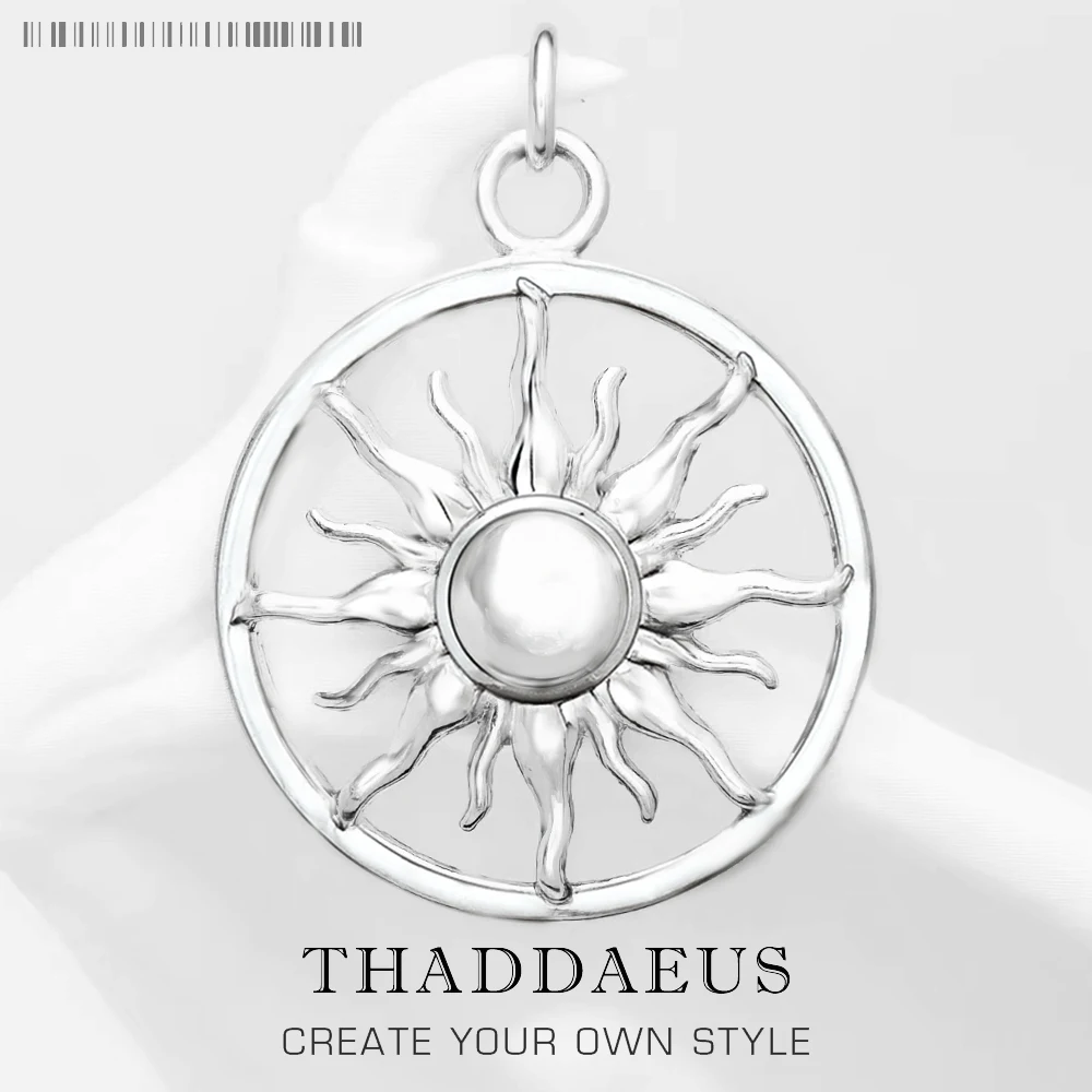 

Кулон-амулет Солнце, новая мода, гламурные ювелирные изделия из стерлингового серебра 925 пробы, аксессуары в европейском стиле, подарок для женщин и мужчин