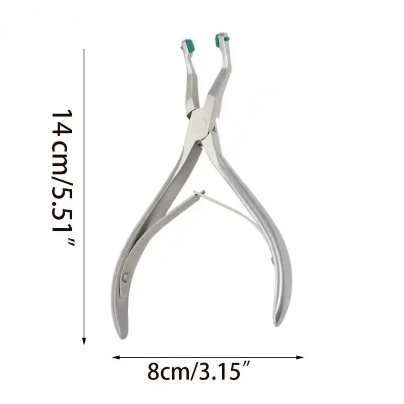 Alicates de corona autoclavables de acero inoxidable Dental, herramienta temporal de eliminación, alicates de ortodoncia, herramientas de dentición, 1 ud.