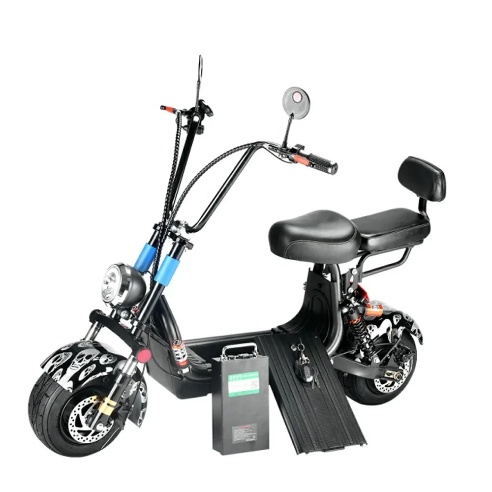 New Citycoco 2000w Electric Scooters 60v Powerful Electric Scooter 1500W Citycoco Electric Scooters Motorcycle For Adults