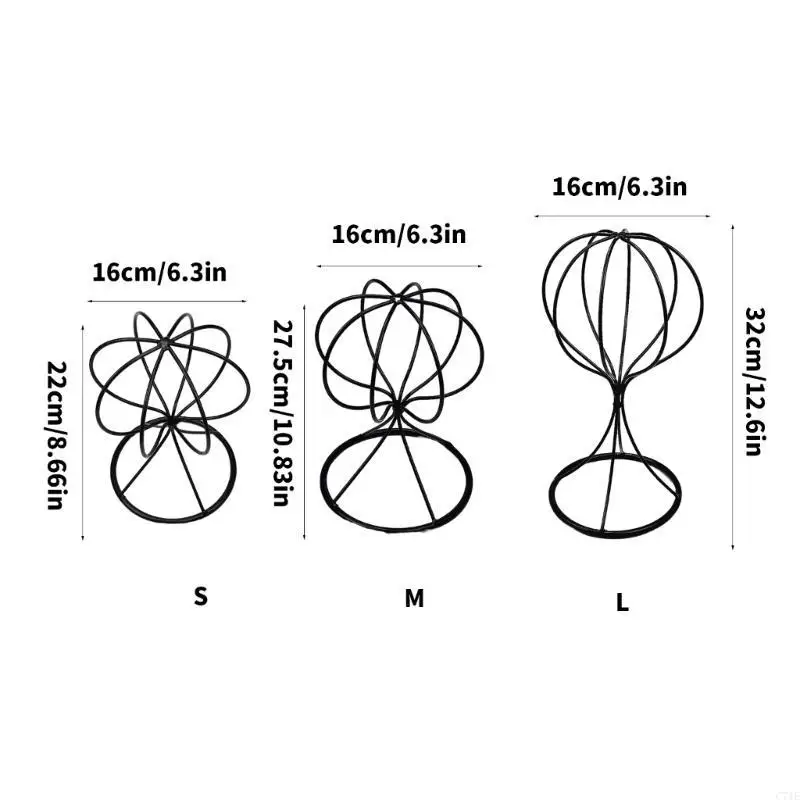 حوامل قبعات حديدية متينة لتنظيم المنزل وحلول عرض المتاجر #6