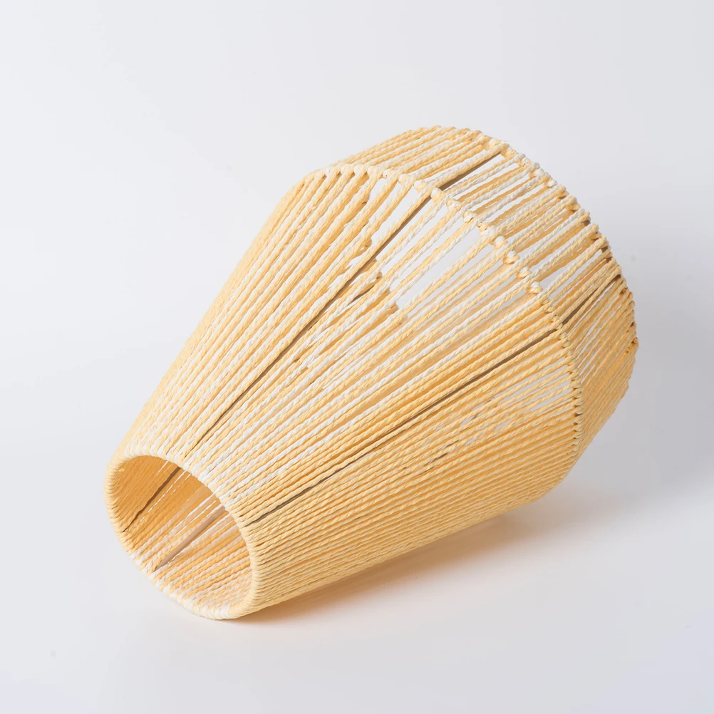 

Boho Woven Lampshade Replacement Handmade Paper Rope Drum Ceiling Light Shade Decorative for Coffee Shop Restaurant for Office