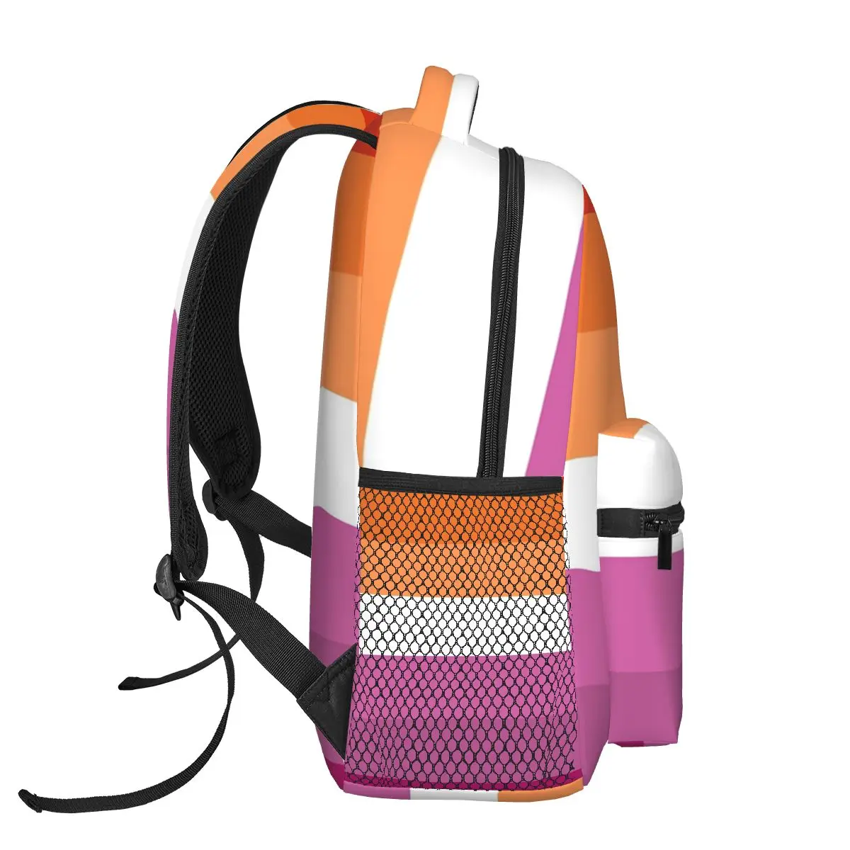 Orgulho lésbico Flag Shoulder Bag, Magenta Lines, Bandeira Butch Mochilas, Mochilas escolares, Bookbag para meninos e meninas, Estudantes Rucksack