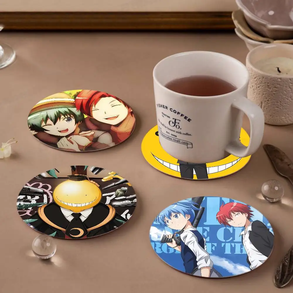 Assassination Classroom Coaster Wooden Drink Tray Suitable for Restaurants and Coffee Shops Easy To Wash and Clean