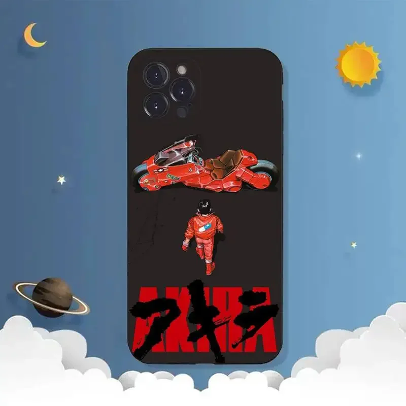 A-Akira- Parody Funny Anime Phone Case For iPhone 11 12 Mini 13 14 15 PRO XS MAX X XR 6 7 8 Plus Black Shell