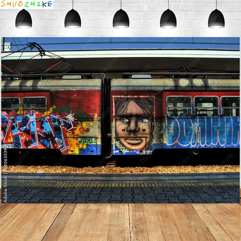 SHENGYONGBAO الكتابة على الجدران خلفيات للتصوير الفوتوغرافي الدعائم استوديو الدعائم خمر الطوب جدار الشارع استوديو الصور خلفية STO-05