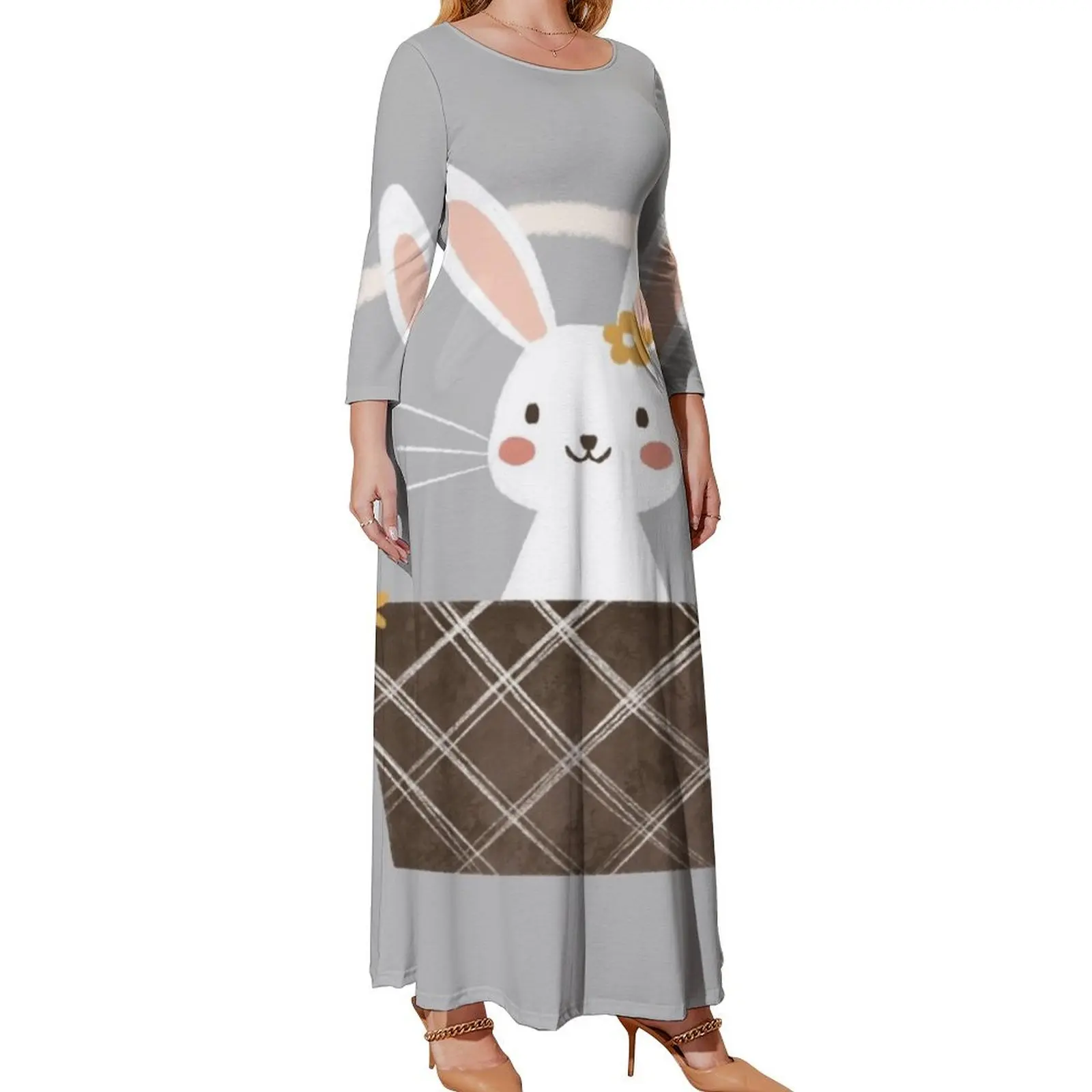 

Easter Basket Rabbit Long Sleeved Dress elegant party dress for women 2024 summer dresses women 2024 dresses for special events