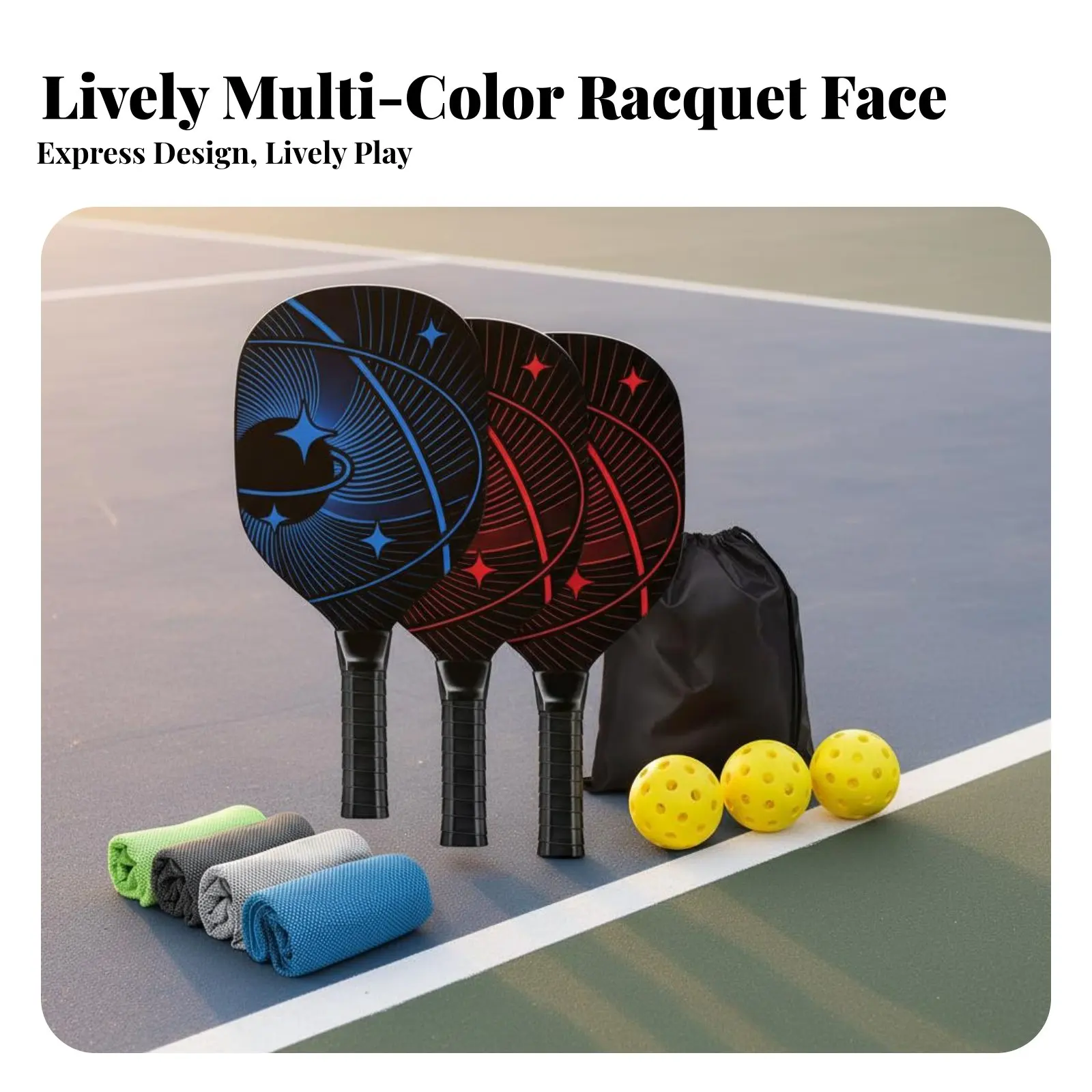 

Wooden Pickleball Paddle Set Sturdy Pickleball Paddle Set Racket Sports Gear Easy to Carry Sweat-Wicking for Beginners, Schools