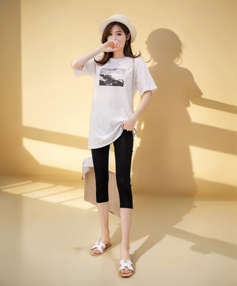 النساء طماق تقليم الفني العادي منخفضة الارتفاع Scrunched التنفس بحرية اليابانية منتصف الخصر سميكة سوداء رفع عالية Ootd الجوارب