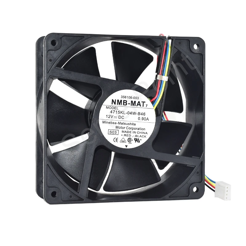 

Orignal 12cm 12038 12V 0.9A 4715KL-04W-B46 4wire sever cooling Fan