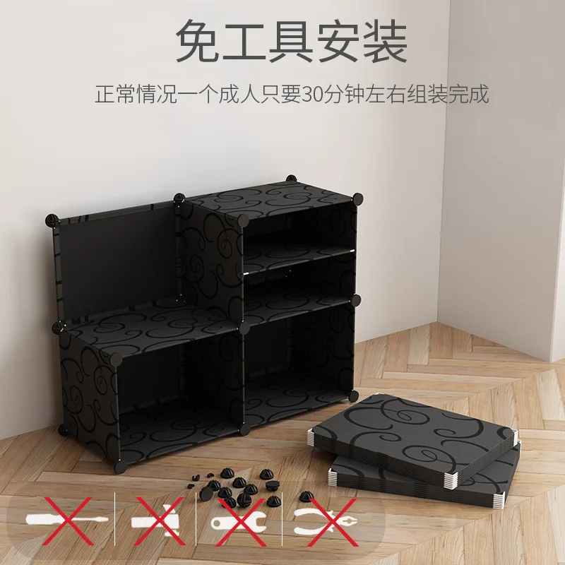 Yiwu shoe rack, household hall, large capacity, space-saving, simple storage cabinet, simple and economical, multi-layer dustpro