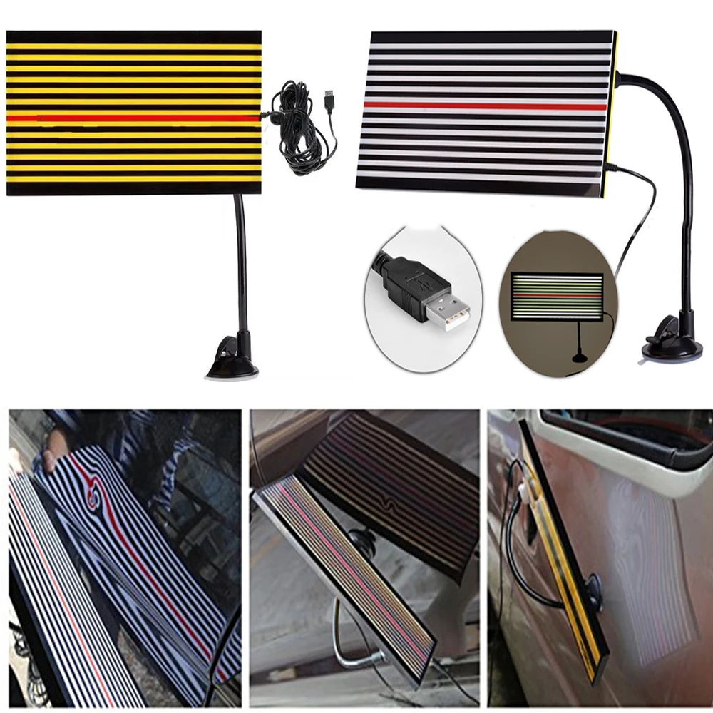 

Car Dent Repair Tools Wire Board LED PDR Light Line Board Hail Pit Suction Cup Dent Repairer Leveling Reflective for WOYO PDR007