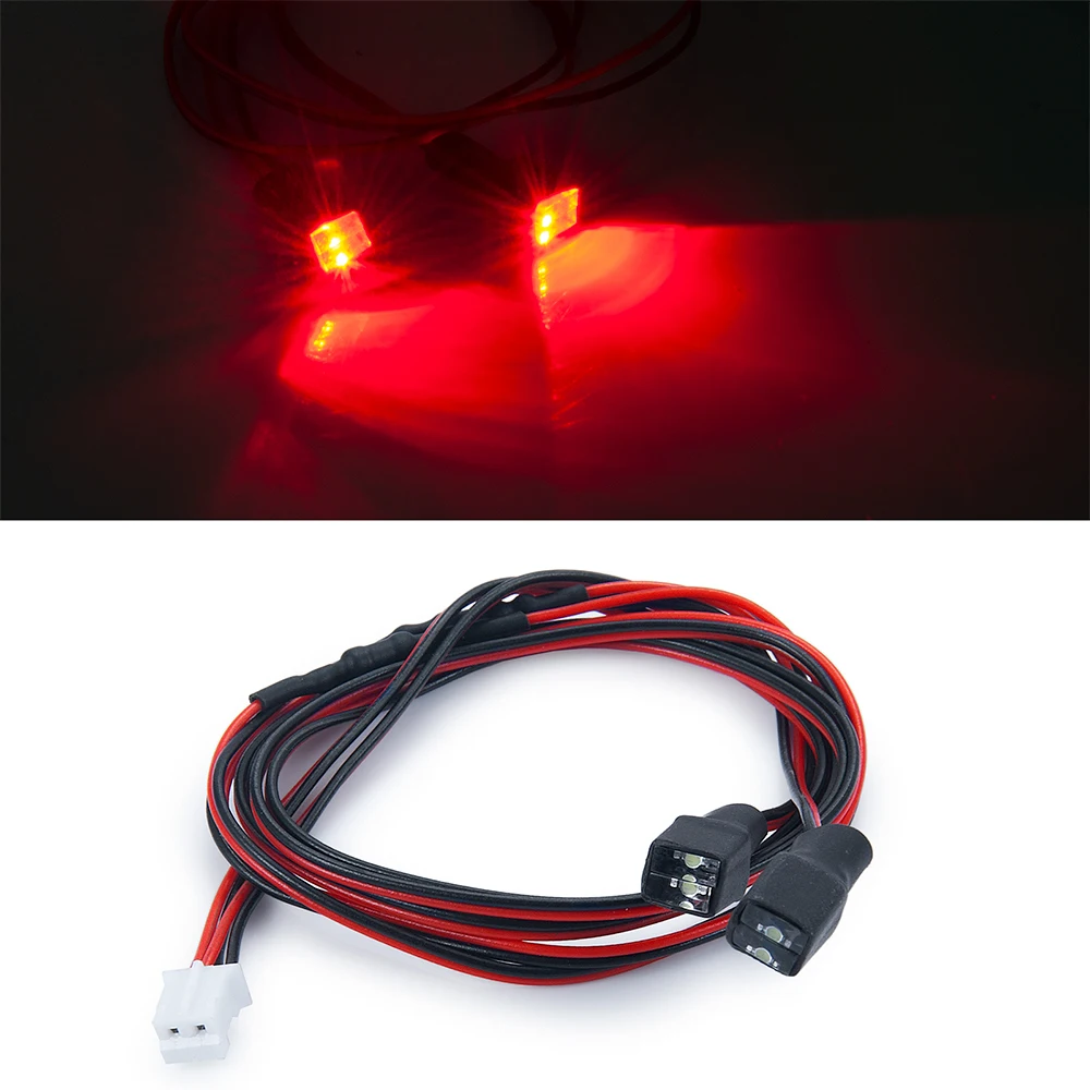 INJORA Lot De 4 Lumières LED Pour Voiture RC – Feux Clignotants Jaunes, Tension 4,8-6V – Accessoire Pour Modèles 1/10 Et 1/14 Tamiya – 3 Modes