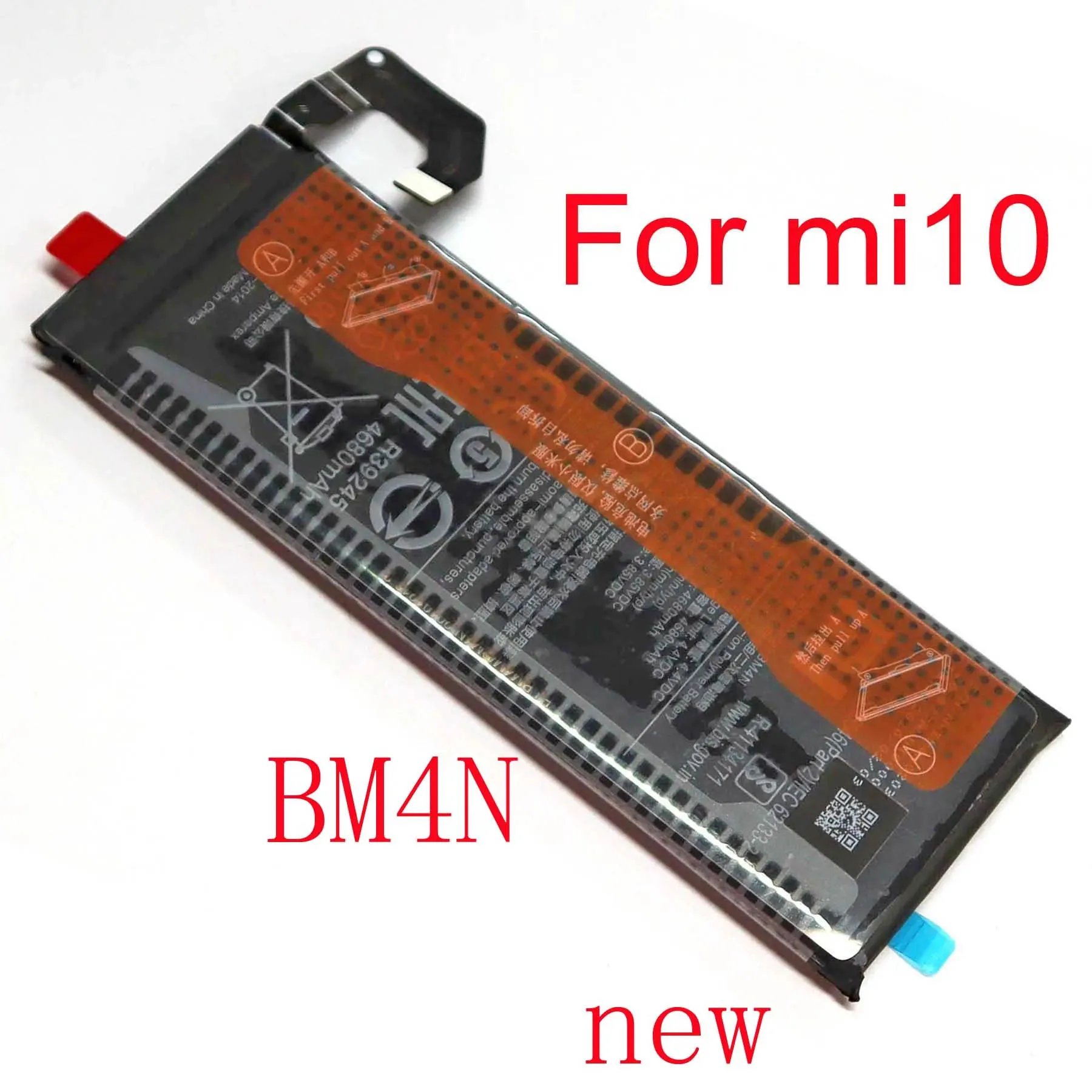 BM4N Built-in Battery for Xiaomi 10 Mi 10 Cellphone, Li-Lon Battery support fast charge,Bateria Replacement Parts, New