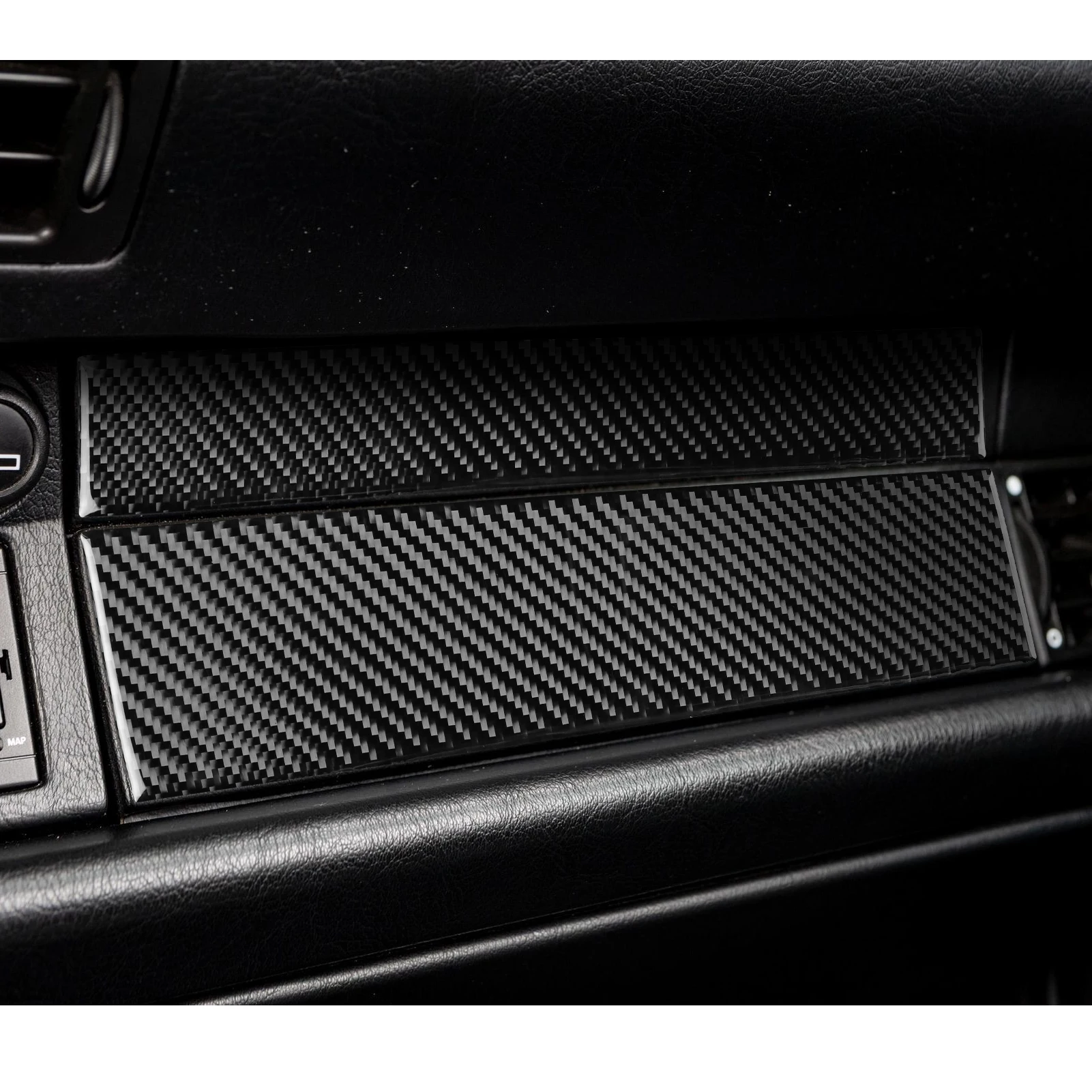 Real Soft Carbon Fiber Car Front Passenger Dashboard Trim Panel Interior Accessories Sticker FOR Porsche 911 964 993 1989-1998 view 4