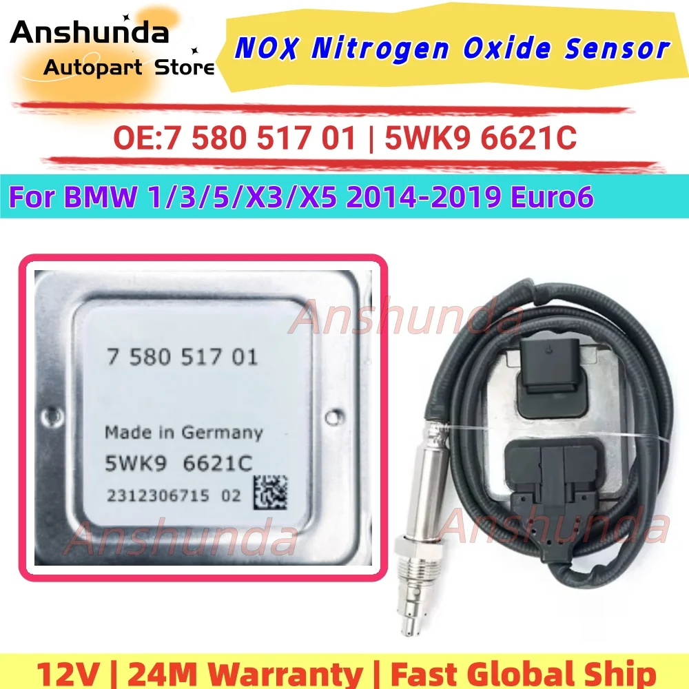 11787587130 758051701 5WK96621 5WK96621C NEW Nox Sensor For BMW 1 3 Series E81 E87 LCI E90 E91 E92 E93