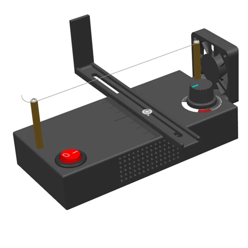 

【Home-Accessories】Small Handmade Hair Accessories Ribbon Cutter DIY Ribbon Hand Tool Heating Machine With Fan Exhaust EU Plug
