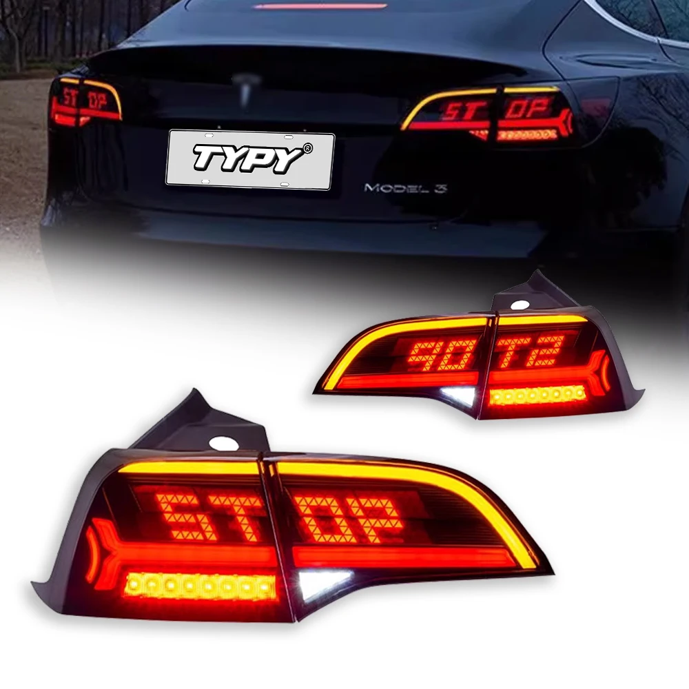 Dynamic Turn Signal Tail Lamp Automotive Accessories Upgrade Modified New LED For Tesla Model 3/Y 2019-2022 Taillights