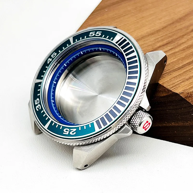 44mm NH35 Case Samurai Watch Case fit for NH34 NH35 NH36 7S26 Automatic Movement 20ATM Sapphire Crystal Glass Watch Case image 3
