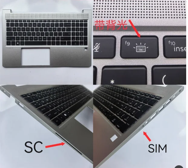 

Backlit New laptop palmrest cover with keyboard for 450 G8 455R G9 ZHAN66 15 G4 X8QC