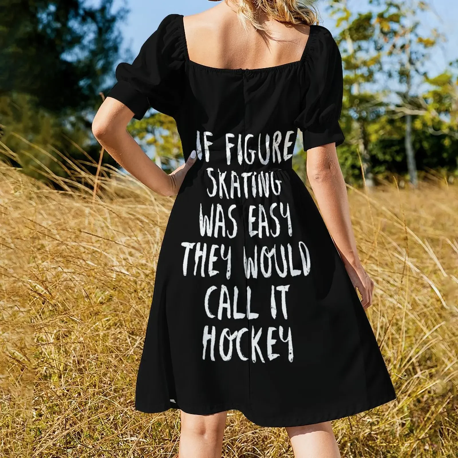 Se il pattinaggio di figura era facile chiamano T-shirt da hockey Abito senza maniche abiti estivi donna 2025 abiti da cerimonia Abito