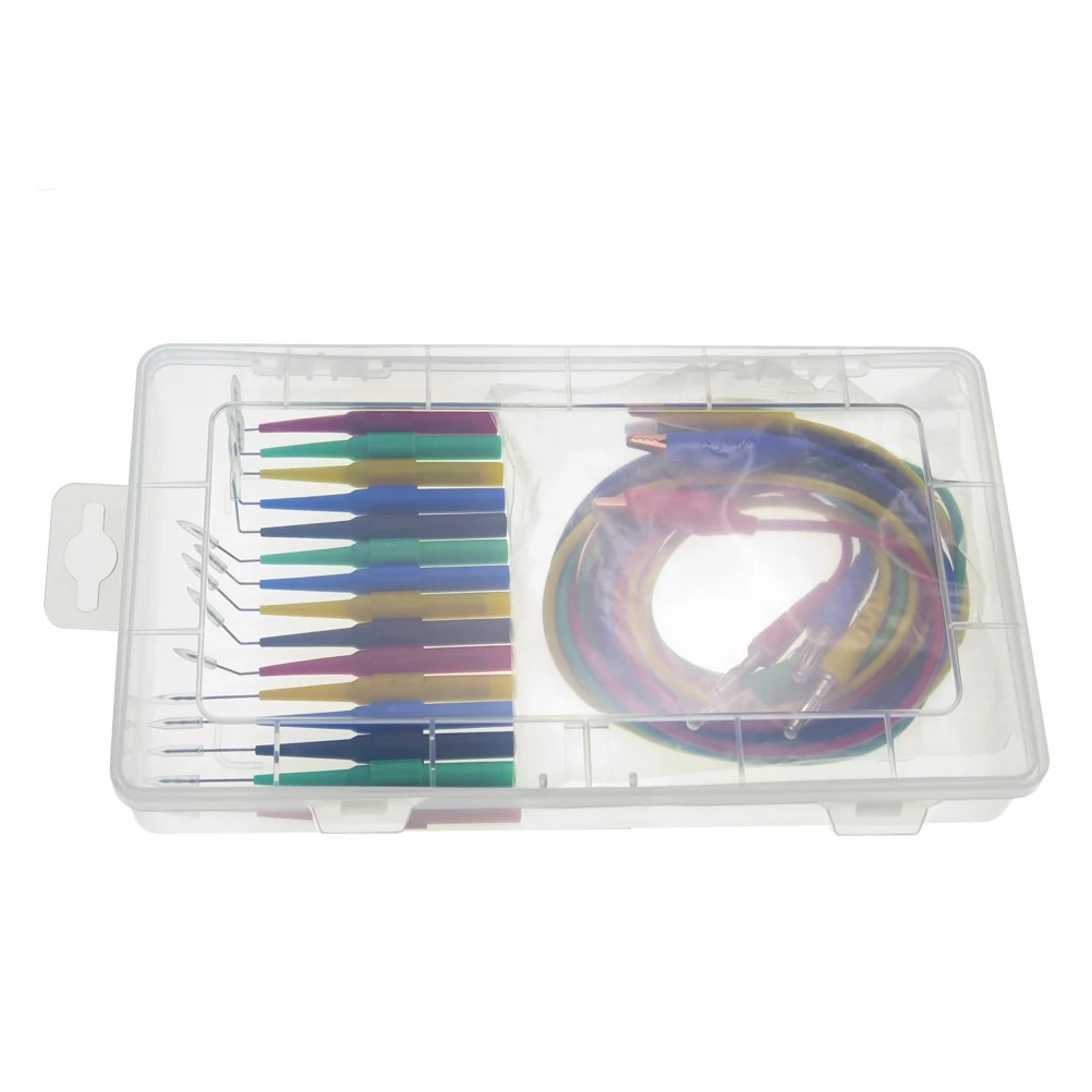 

20pcs Back Probe Kit 4mm Banana Plug Alligator Clip Test Wire Cable Line Lead For Automotive Electrical Testing