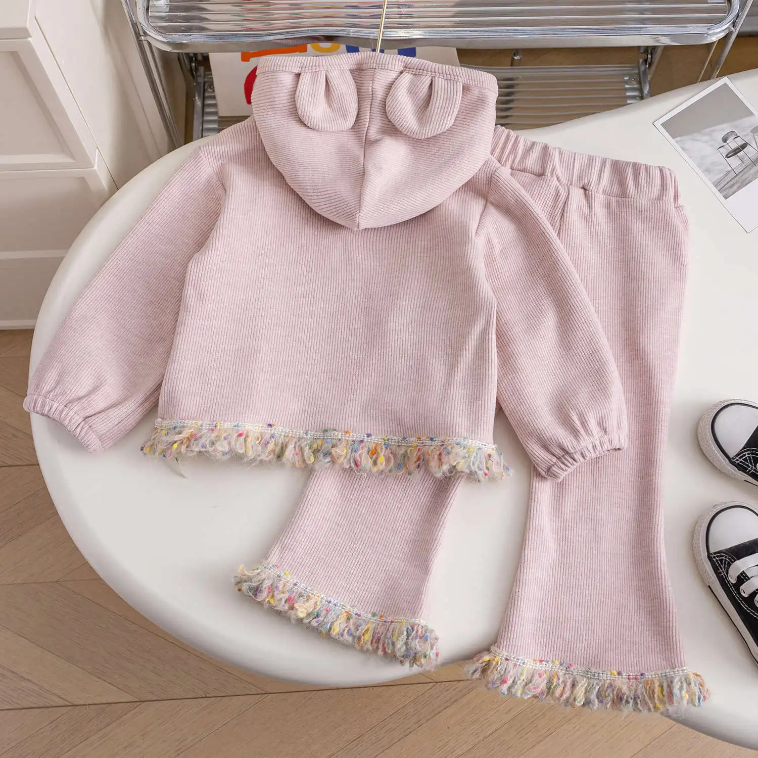 Girls Clothes Sets 2024 Autumn Winter Hoodies+pants Suits for Kids Cartoon Rabbit Children Outfit Set Toddler Tracksuits