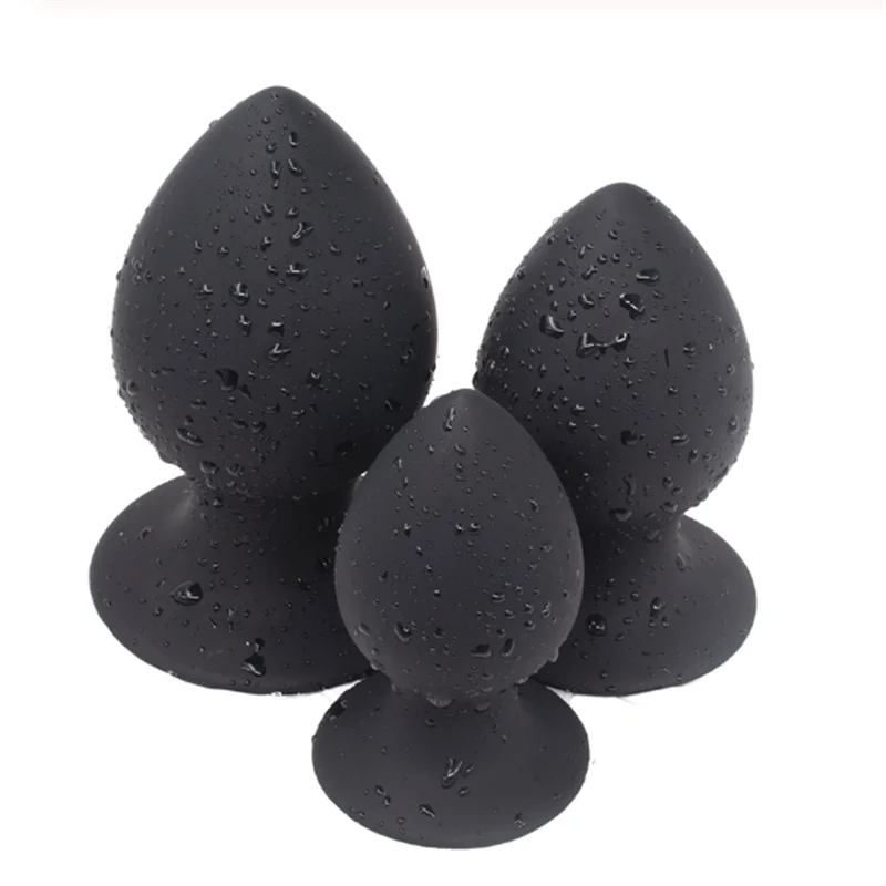 Prostate Massager Squeezable Huge Butt Plug Soft Silicone Anal Plug Anus Anal Sex Toys for Women Men