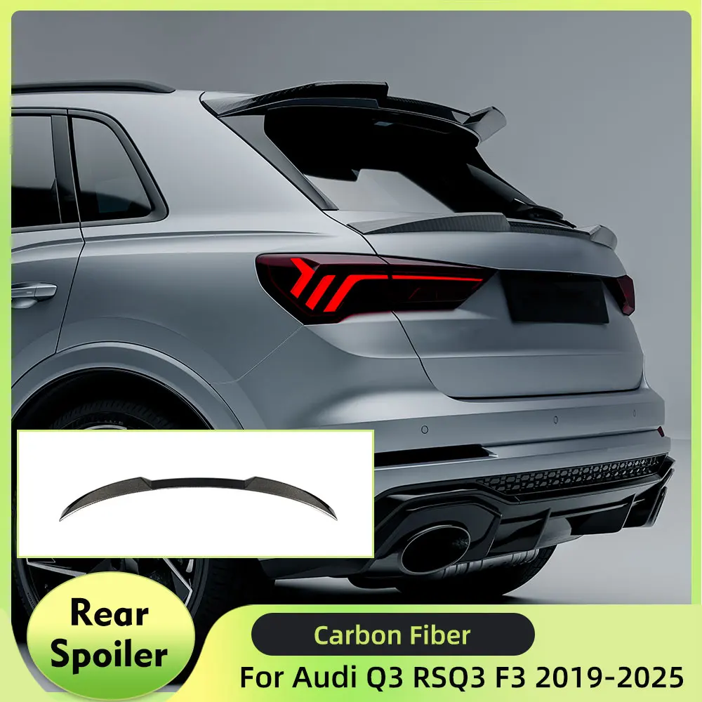 

Carbon Fiber Rear Spoiler Wing for Audi Q3 RSQ3 F3 Sportback 4-Door 2019-2025 Rear Wing Trunk Spoiler Lip