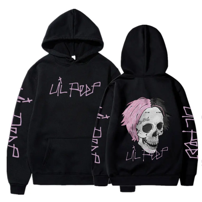 Rapper Lil Peep Cry Baby Hoodies Men Clothing Fashion Vintage Sweatshirts Hip Hop Oversized Gothic Harajuku Pullovers Streetwear