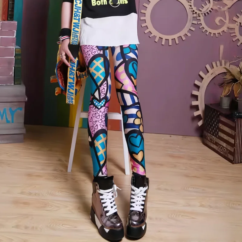 DOIAESKV 2026 New Spring Fashion Leggings Sexy Casual Colorful Leg Warmer Fit Most Sizes Leggins Pants Trousers Women's Leggings