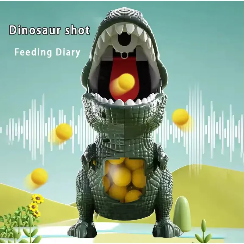 

TEMIKIDS Dinosaur Shooting Tyrannosaurus Rex Ball Soft Bullet Gun Parent Child Interactive Puzzle Toy For Children