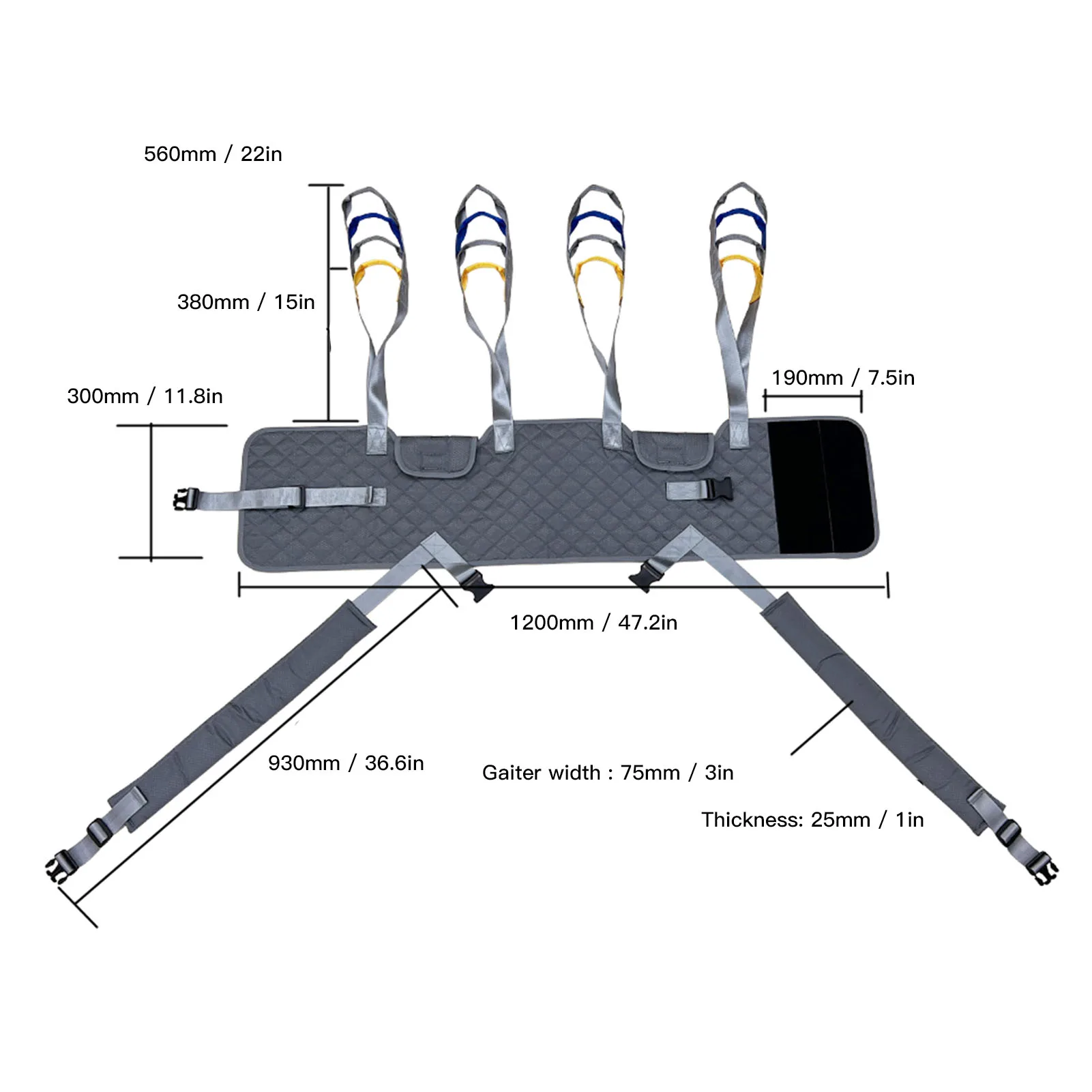 Medical Walking Sling Patient Disabled Rehabilitation Walking Training Body Lift Walking Sling Lumbar Back Belt Accessories