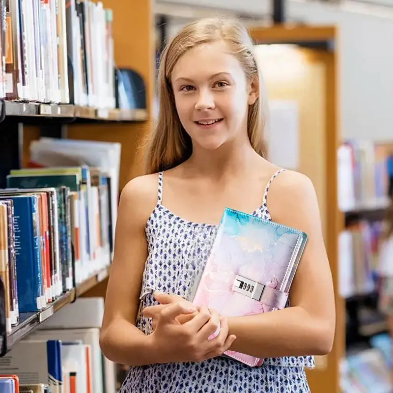 Set alat tulis jurnal anak-anak, kunci buku harian gaya anak jurnal & buku catatan untuk anak laki-laki perempuan