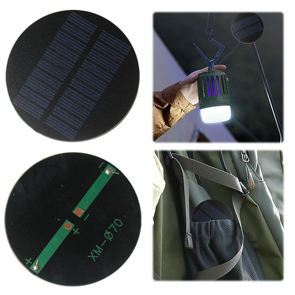 0.35W 5V Mini Solar Panel 70mm Solar Charging Panel for Fans Outdoor Lamp Pump