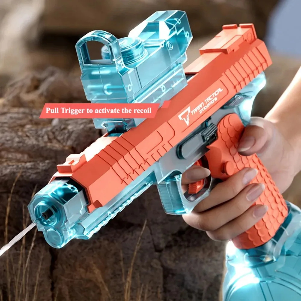 Pistolet à eau électrique à tir continu 2011, pistolet clignotant léger, plage d'été, piscine, tir, pistolet à eau de combat, jouet pour adultes, cadeaux