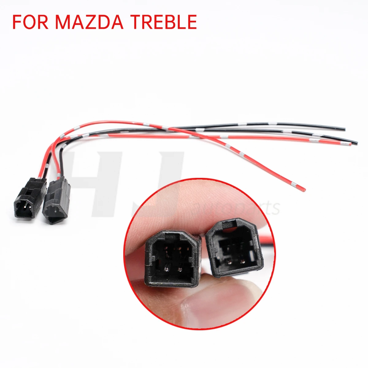 

2pcs Car Speaker Adapter Horn Plug Harness Wire Tweeter Sub Woofer Lossless Auto Door Treble Speaker Cable Plug for Mazda