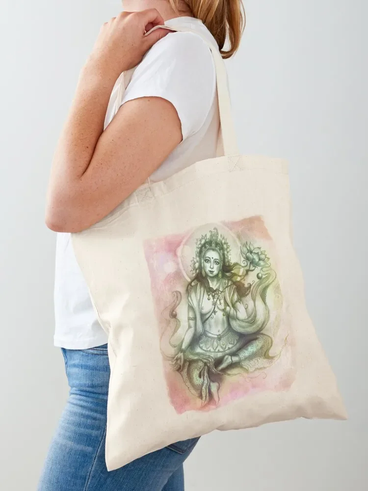 

Green Tara Tote Bag canvas bags personalized tote tote bags aesthetic shopping trolley bag