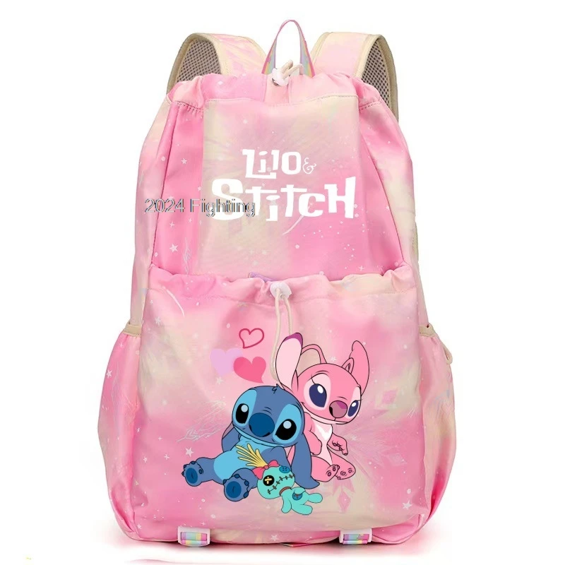 Lilo And Stitch School Bags Capacity Lightweight Backpack for School Kawaii Anime Colorful Travel Bag Student Girls Mochilas