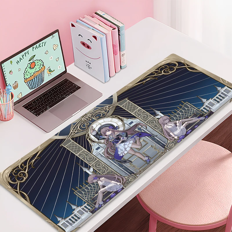 Mousepad Large Honkai: Star Rail Herta Office Computer Desk Mat Keyboard Mouse Pad Cushion Non-slip Deskpad PC HD Anime Mousepad