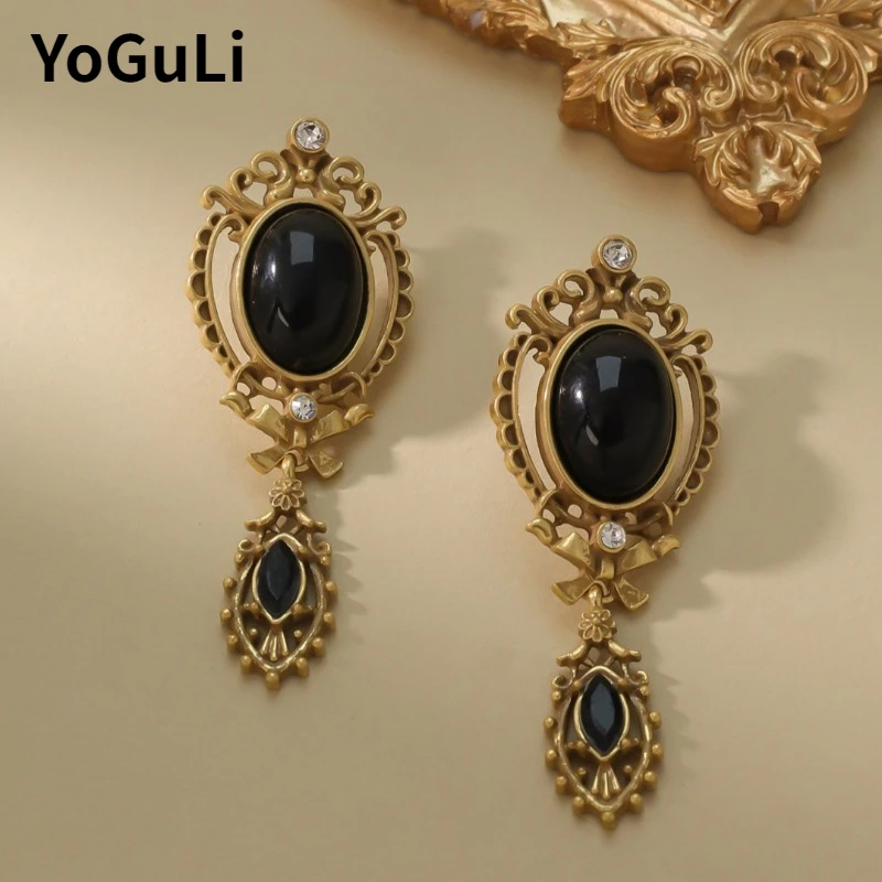 Fashion Jewelry Vintage Temperament Teardrop Dangle Earrings For Women Female Gifts Delicate Design Ear Accessories Hot Sale