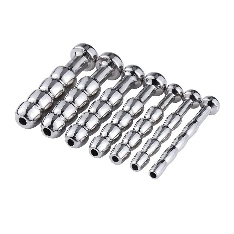 New Urethral Dilatation Metal Catheters Anal Beads Male Sex Toy Butt Plug 5/6/7/8/9/10/11mm Penis Stimulation Horse Eye Stick view 3