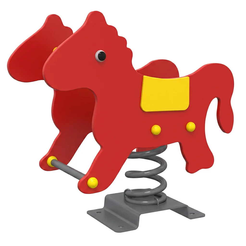 2027 Hot Sale Outdoor Playground Equipment Rocking Horse Seesaw Shark Spring Rider LLDPE Metal 50KG Capacity Child School Amusem