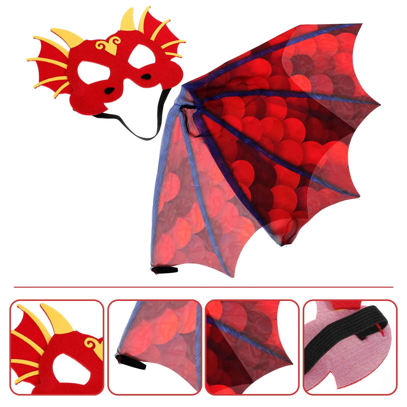 

1 set 1 Set For Halloween Costume Cape Party Prop Dinosaur Cosplay Costume Halloween Dinosaur Mask Cosplay Cape Party Mask