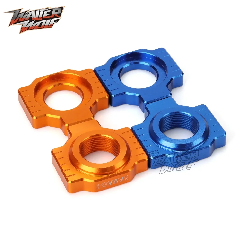 Chain Adjuster Blocks For 690 790 890 950 990 1050 1190 1290 Duke SMC Adventure RC8R RC 8C 450 Rally Rear Wheel Axle Tensioner