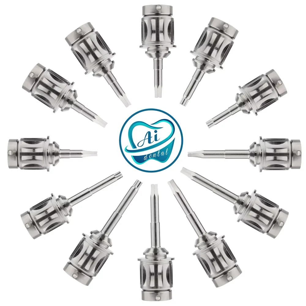 AI-TW  Dental Implant Screwdriver Shaft Short Long Front End Optional Compatible AI-TW-kit Stainless Steel Dental Instrument