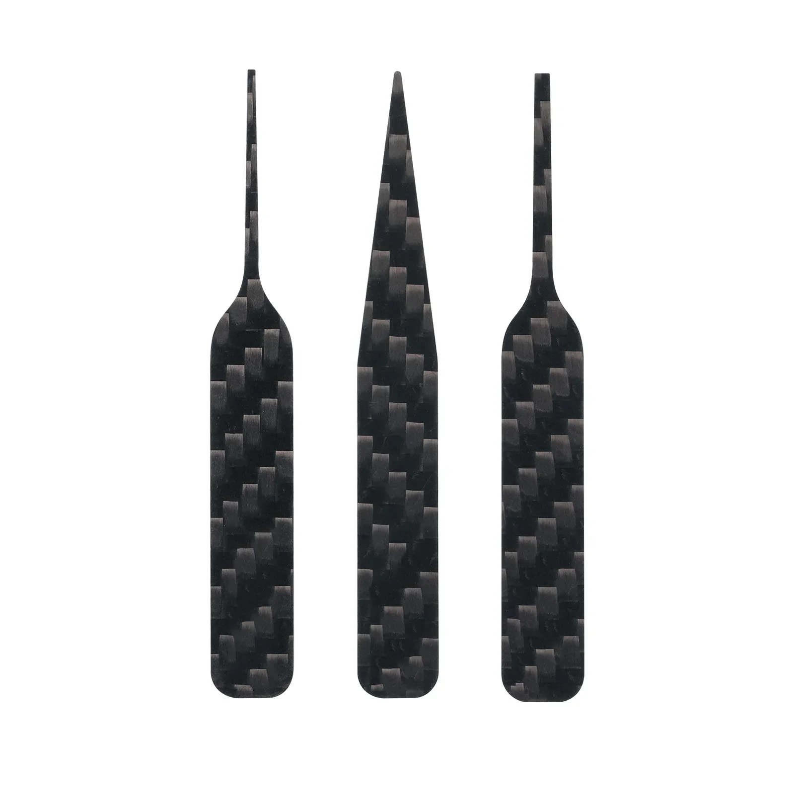 New DSPIAE CFB-S01 CFB-S02 CFB-S03 Lrregular Carbon Fiber Sanding Stick Black 3Pcs/set Abrasive Tools